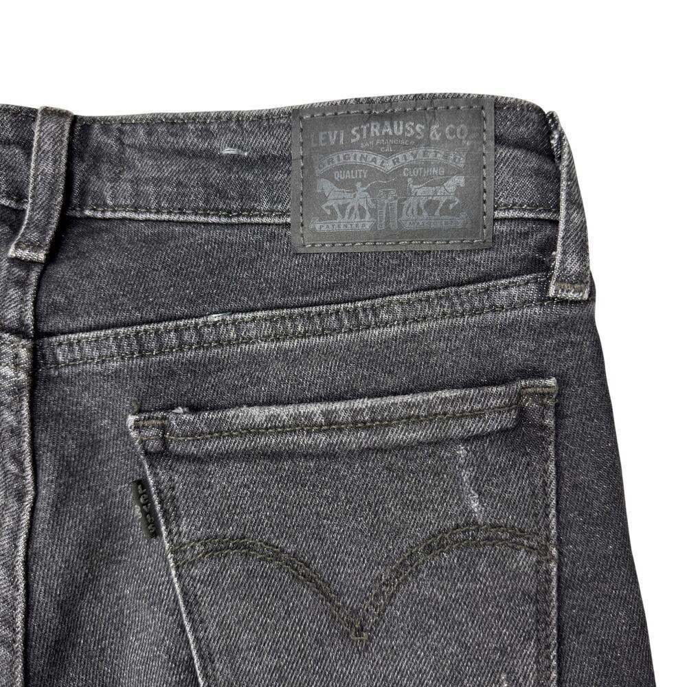 NWT LEVI'S 711 Women's Skinny Jeans Size 24 Ripped Knee In Bandit Black - Picture 8 of 8